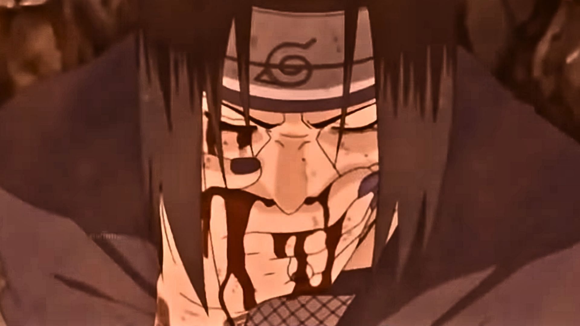 Itachi coughing blood