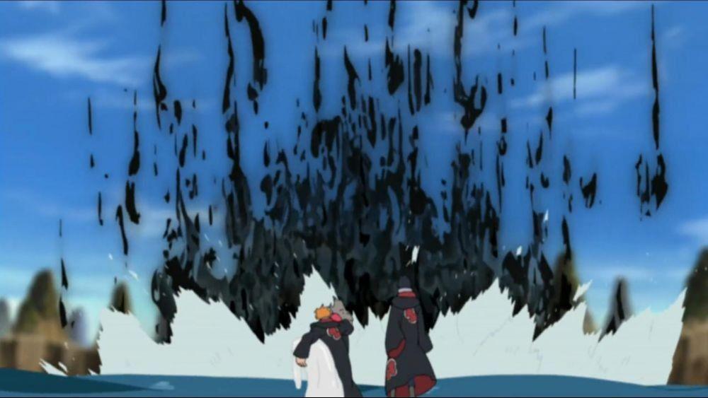Itachi using Amaterasu