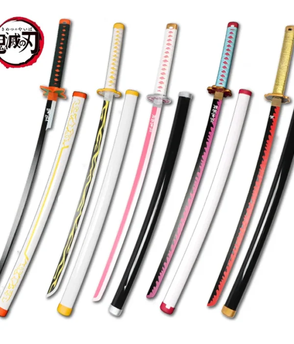 Kimetsu no Yaiba Original Anime Katana Cosplay Weapon Demon Slayer Sword Zenitsu Kyoujurou Tanjiro Swords