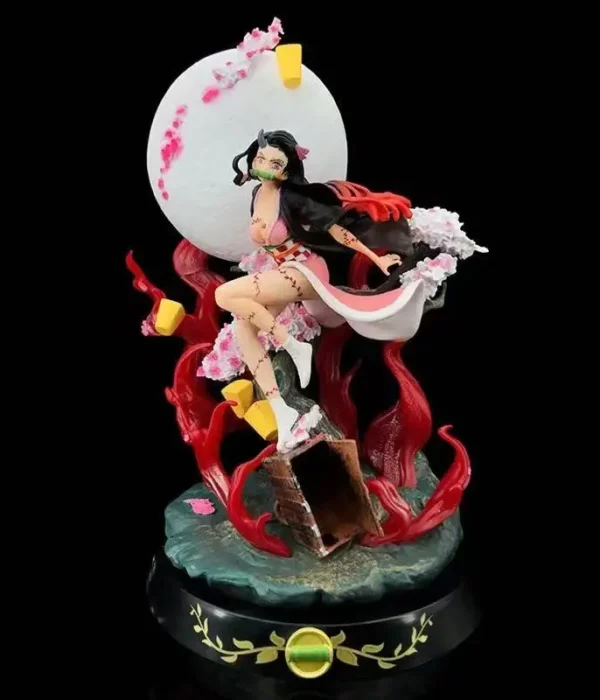 14cm Anime Demon Slayer Figures Kamado Nezuko Anction Figure Gk Dolls Blood Demo Art Figur Kawai Collection Model Toys Gifts