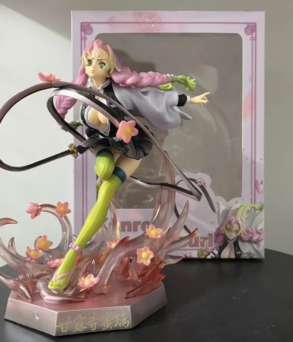 Demon Slayer Kimetsu no Yaiba Mitsuri Kanroji GK PVC Action Figure Anime Figure Model Toys Statue Collection Model Doll Gift
