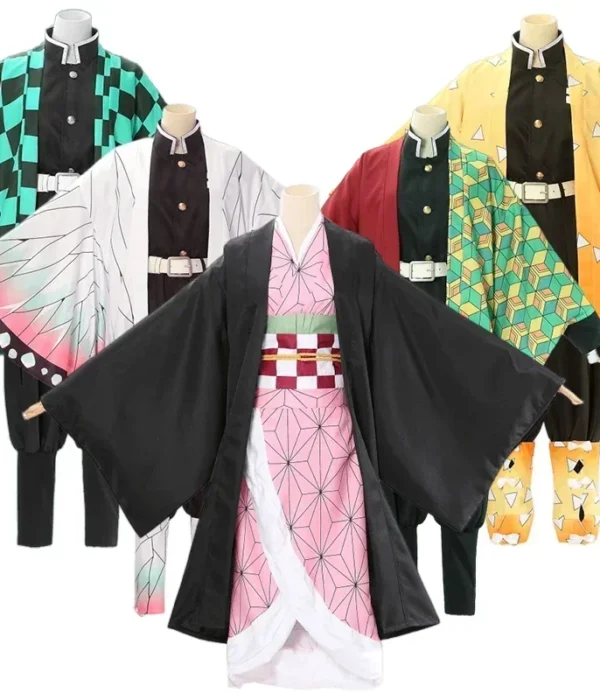 Demon Slayer Anime Cartoon Cosplay pour enfants, Tanjiro Nezuko, ShISA, Bu Kostuum, 10/2026 Anse, Halloween Kostuum Kerstcadeaus