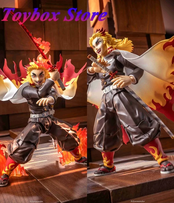 1/12 Scale Rengoku Kyoujurou Anime Man Soldier Mini White Red Cloak Toys Accessory For 6" Anime Demon Slayer Figure Decoration