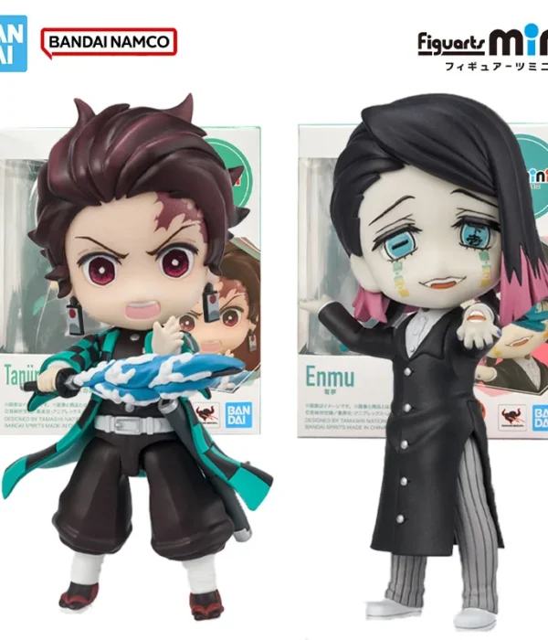 Bandai Genuine Demon Slayer: Kimetsu no Yaiba Figuarts Mini Kamado Tanjirou Enmu Dream Movable Figure Action Figures Gifts